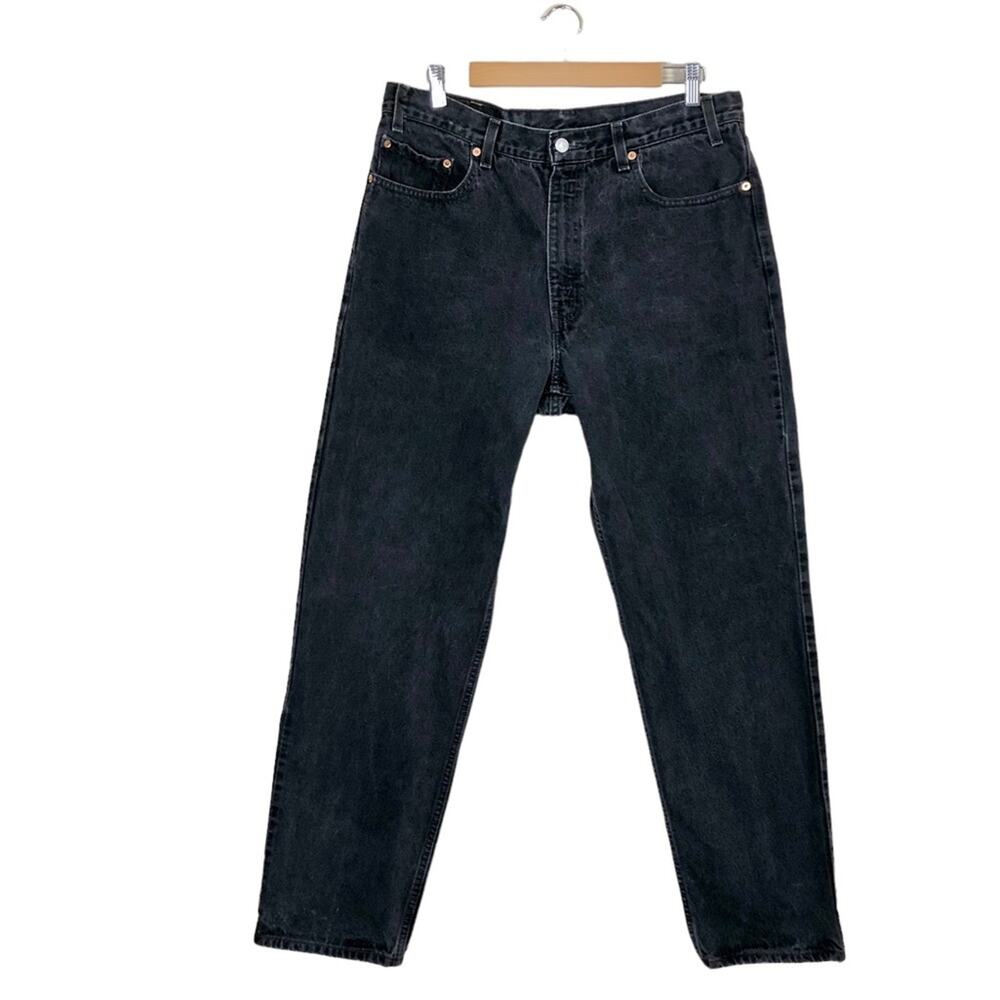 Levi's Vintage 90's 550 Relaxed Fit Jeans in Black 36x34